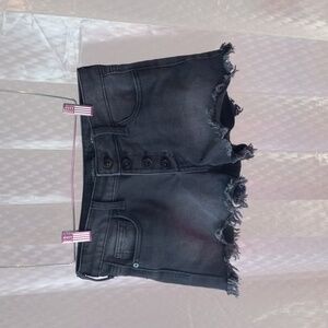 Kendall & Kylie Black Denim Jean Shorts Size 3/26